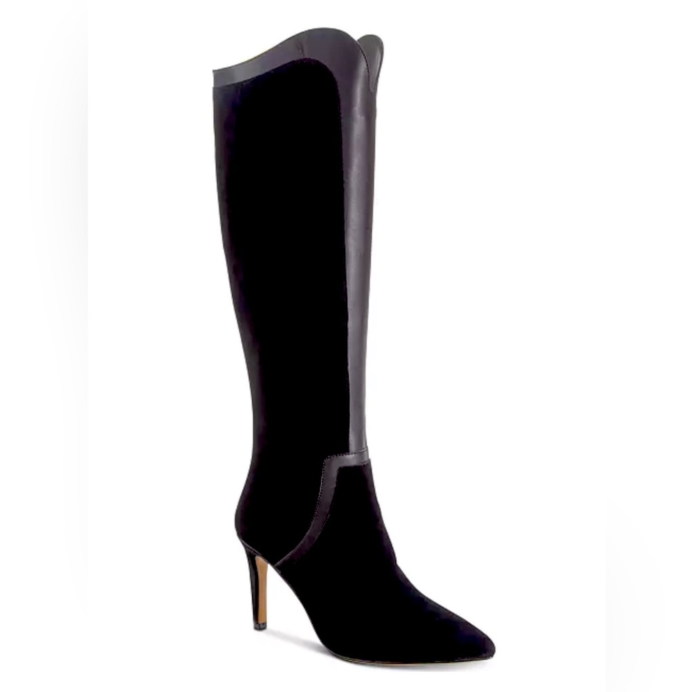 Adrienne Vittadini Nalani Black Dress Boots / sz 8.5